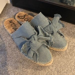 Sam Edelman Women’s Lynda Denim Espadrille Mule